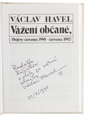 Lot #271 Vaclav Havel Signed Book - Dear Citizen: Speeches, July 1990–July 1992 - Image 4