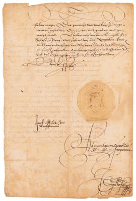 Lot #313 Rudolf II Letter Signed