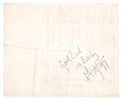 Lot #723 Rolling Stones: Mick Jagger Signature - Image 1