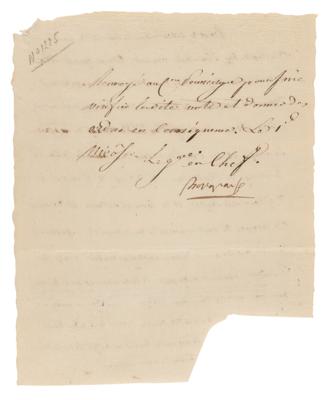 Lot #341 Napoleon Partial Letter Signed - Image 1