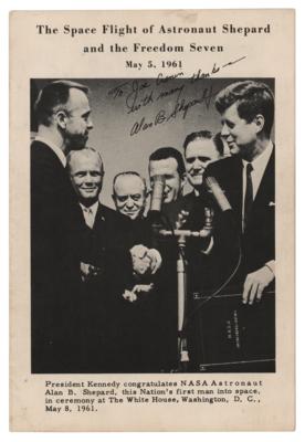 Lot #477 Alan Shepard Signed Pamphlet - Image 1