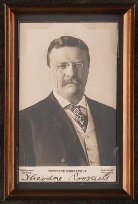 Lot #18 Theodore Roosevelt Signed Photograph