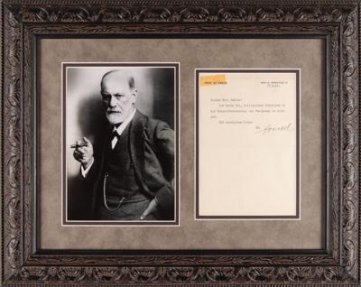 Lot #205 Sigmund Freud Typed Letter Signed - Image 2