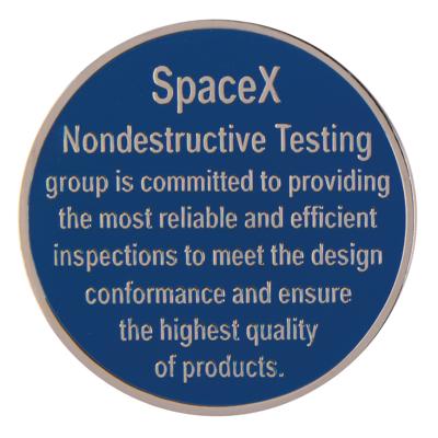 Lot #488 SpaceX Challenge Coin: Nondestructive Testing Group - Image 2