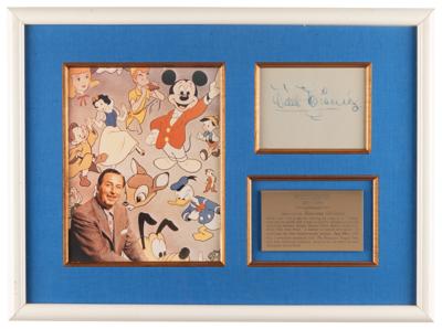 Lot #549 Walt Disney Signature - Image 1