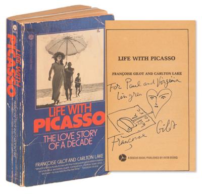 Lot #518 Francoise Gilot Signed Book with Sketch -