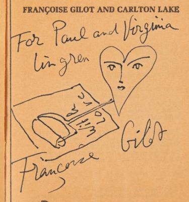 Lot #518 Francoise Gilot Signed Book with Sketch - Life with Picasso - Image 2