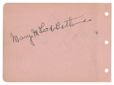 Lot #234 Mary McLeod Bethune Signature - Image 1