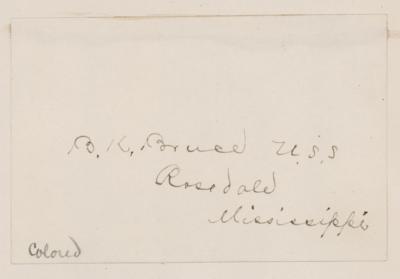 Lot #238 Blanche Bruce Signature - Image 1