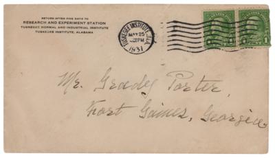 Lot #242 George Washington Carver Autograph Letter Signed on Peanut Plants Fungus - Image 3