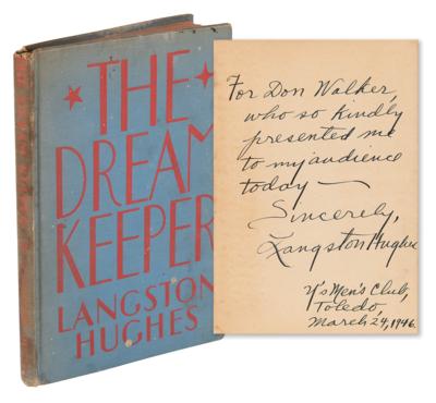 Lot #606 Langston Hughes Signed Book - The Dream Keeper - Image 1