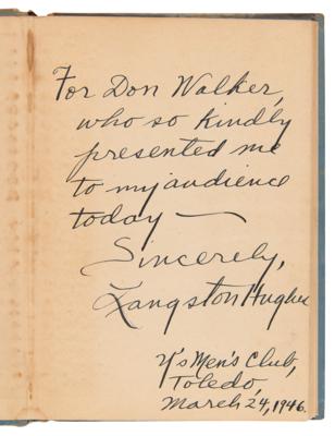 Lot #606 Langston Hughes Signed Book - The Dream Keeper - Image 4