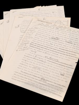 Lot #562 Pearl S. Buck Hand-Corrected Typed Manuscript for Our Dark People: "The effect of slavery continues upon my country with little less strength today than in the day before the civil war" - Image 1