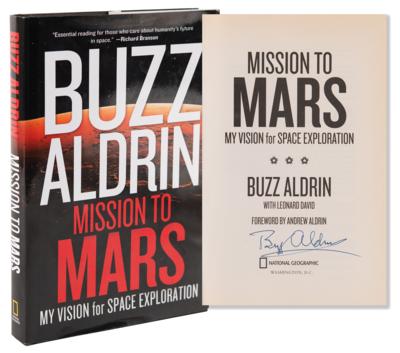 Lot #405 Buzz Aldrin Signed Book - Mission to Mars