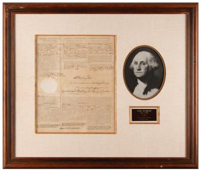 Lot #1 George Washington Document Signed as President - Ship's Papers for a West Indies Trade Mission - Image 2