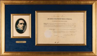 Lot #106 Franklin Pierce Document Signed as President - Image 1