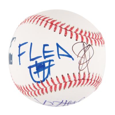 Lot #721 Red Hot Chili Peppers Signed Baseball - Image 1