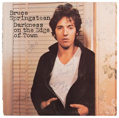 Lot #731 Bruce Springsteen and the E Street Band Signed Album Front Cover - Darkness on the Edge of Town - Image 1