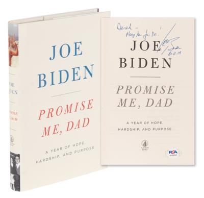 Lot #37 Joe Biden Signed Book - Promise Me, Dad - Image 1