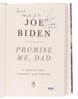 Lot #37 Joe Biden Signed Book - Promise Me, Dad - Image 4