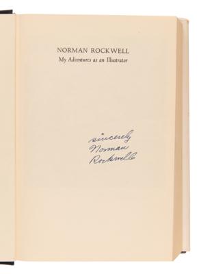 Lot #525 Norman Rockwell Signed Book - My Adventures as an Illustrator - Image 4