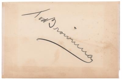 Lot #801 Tod Browning Signature