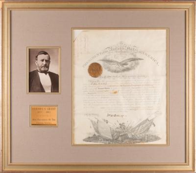 Lot #13 U. S. Grant Document Signed as President - Image 2