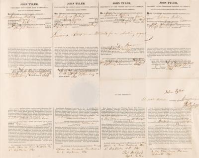 Lot #7 John Tyler and Daniel Webster Document Signed as President and Secretary of State for a Whaling Voyage - Image 2