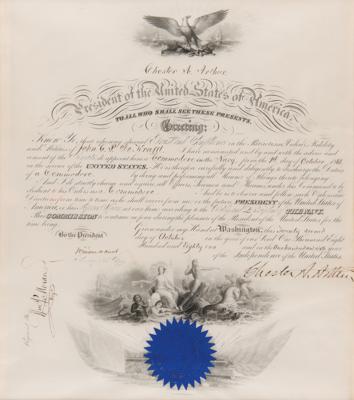 Lot #35 Chester A. Arthur Document Signed as President - Image 2