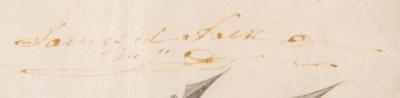 Lot #8 James K. Polk Document Signed as President, Appointing a Soon-to-Be Hero of the Mexican-American War - Image 3