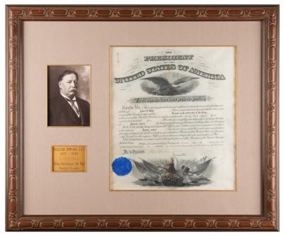 Lot #116 William H. Taft Document Signed as President - Image 1