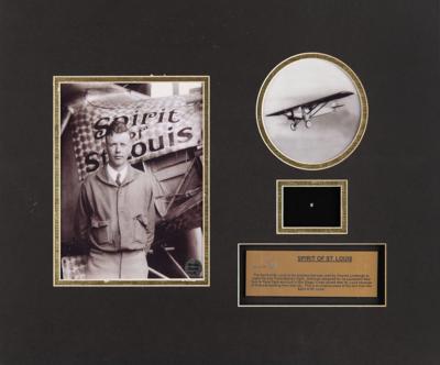 Lot #378 Charles Lindbergh: Flown Fragment of the