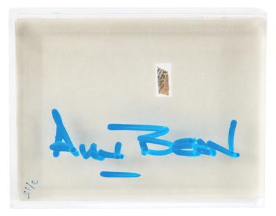 Lot #432 Alan Bean Signed Apollo 12 Kapton Foil Lucite (Ltd. Ed. #3/15) [Attested as Flown] - Image 1