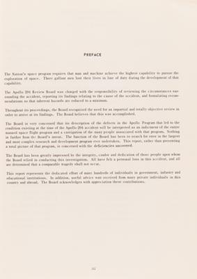 Lot #407 Apollo 1: Report of Apollo 204 Review Board with Appendix - Image 2