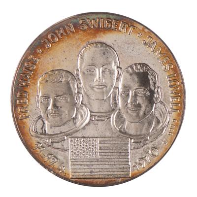 Lot #417 Apollo 13 Medallion [Attested as From the Collection of Jack Swigert] - Image 2