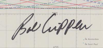 Lot #483 Space Shuttle Mission and Groundtrack Charts (7) Signed by Astronauts, with Crippen, Lousma, and Springer - Image 5