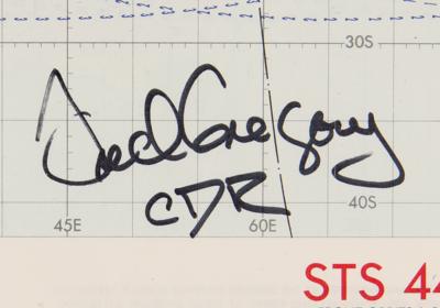 Lot #483 Space Shuttle Mission and Groundtrack Charts (7) Signed by Astronauts, with Crippen, Lousma, and Springer - Image 8