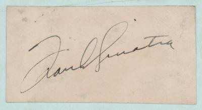 Lot #909 Frank Sinatra Signature - Image 1