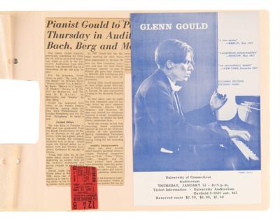 Lot #630 Glenn Gould Signed Program Page, Ticket Stubs, and Ephemera Scrapbook - Image 5