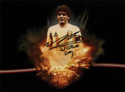 Lot #962 Diego Maradona Signed Photograph