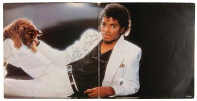 Lot #647 Michael Jackson Signed Album - Thriller - Image 1