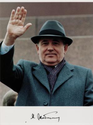 Lot #270 Mikhail Gorbachev Signed Photograph