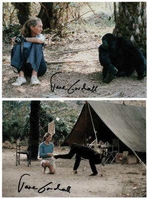 Lot #269 Jane Goodall (2) Signed Photographs - Image 1