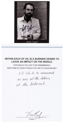 Lot #244 Vint Cerf (2) Signed Items