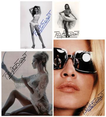 Lot #794 Brigitte Bardot (4) Signed Photographs