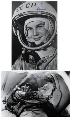 Lot #497 Valentina Tereshkova (2) Signed Photographs - Image 1