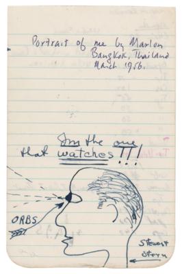 Lot #798 Marlon Brando Original Sketch of