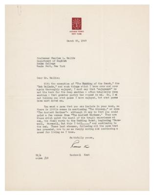 Lot #520 Rockwell Kent Typed Letter Signed on His