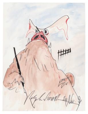 Lot #529 Ralph Steadman Original Artwork - Image 1