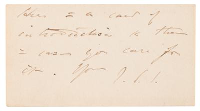 Lot #527 John Singer Sargent Autograph Letter Signed - Image 2